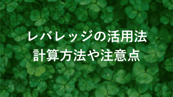 【FXのレバレッジ活用法】初心者必見！計算方法と注意点を徹底解説